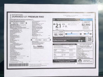 2023 Dodge Durango GT Premium RWD