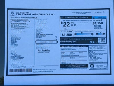2020 RAM 1500 Big Horn