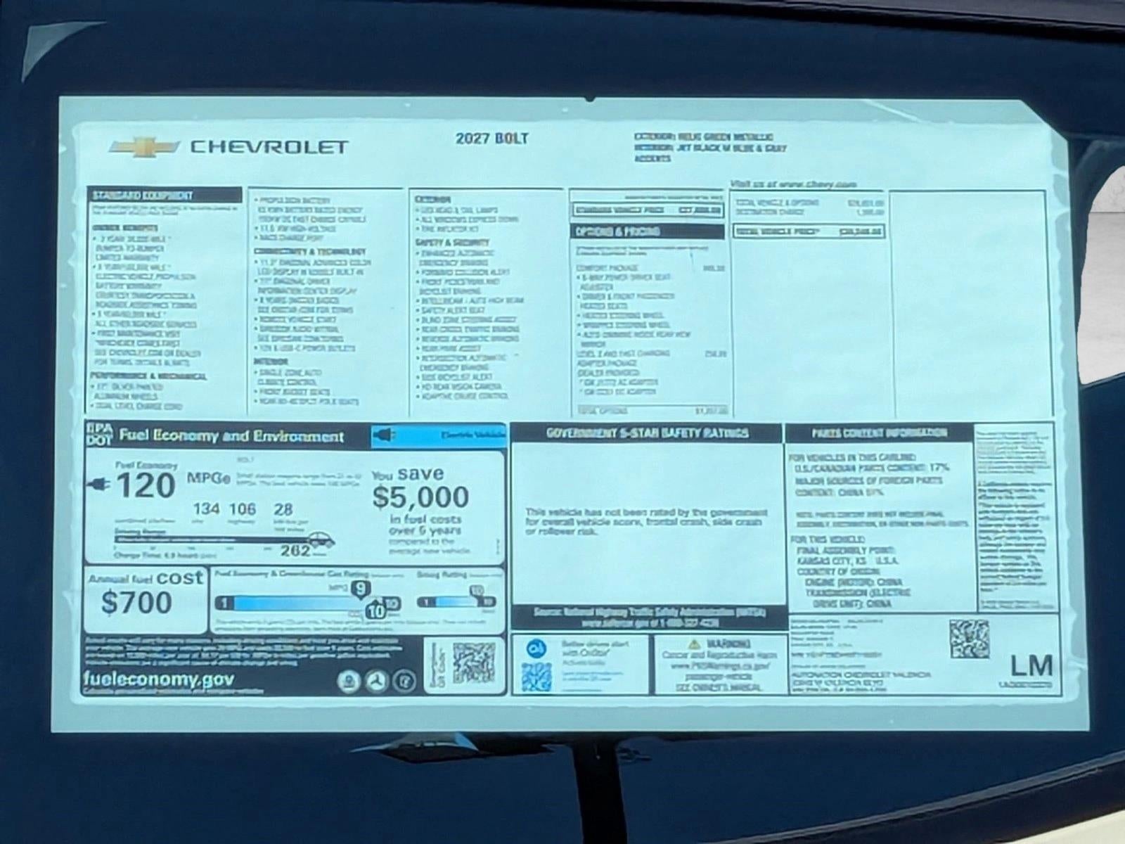 2027 Chevrolet Bolt LT