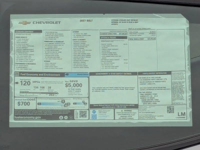 2027 Chevrolet Bolt LT