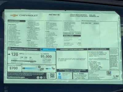 2027 Chevrolet Bolt RS