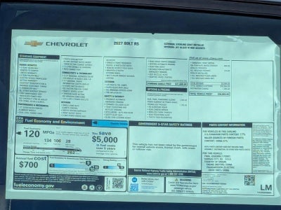 2027 Chevrolet Bolt RS