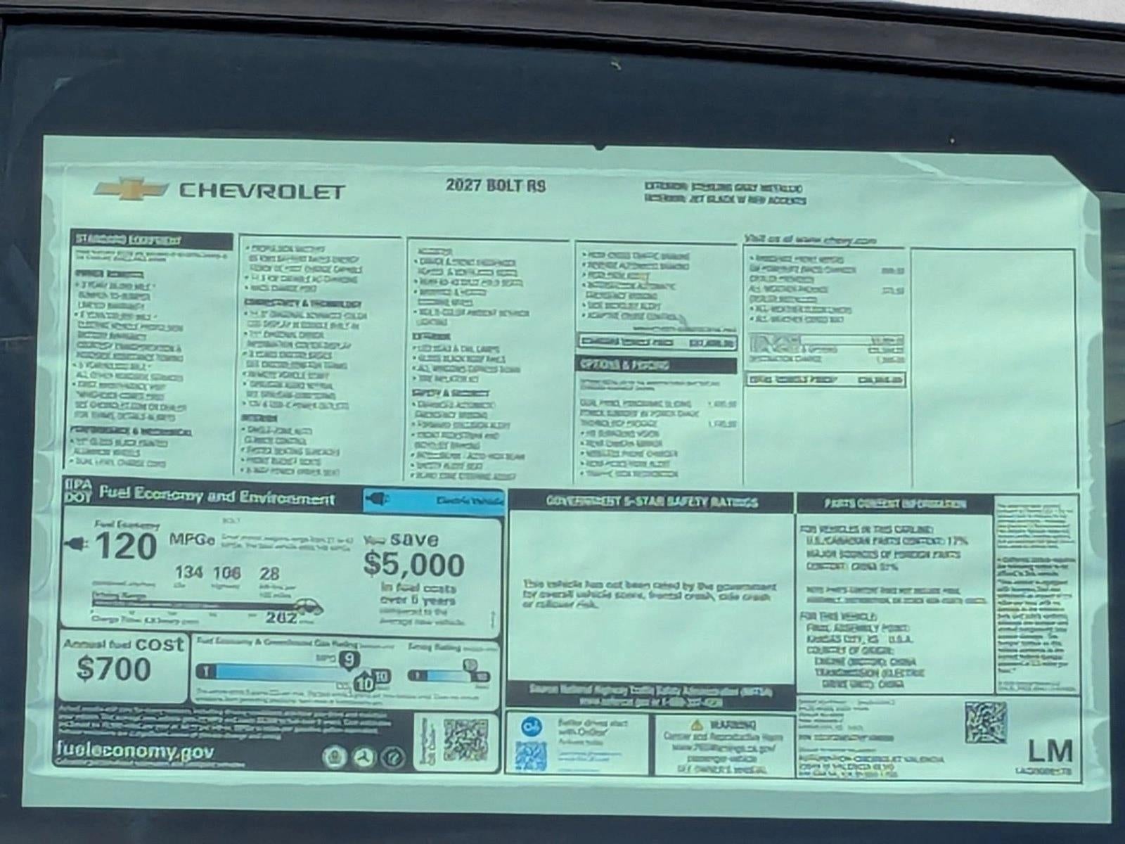 2027 Chevrolet Bolt RS