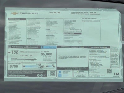 2027 Chevrolet Bolt RS