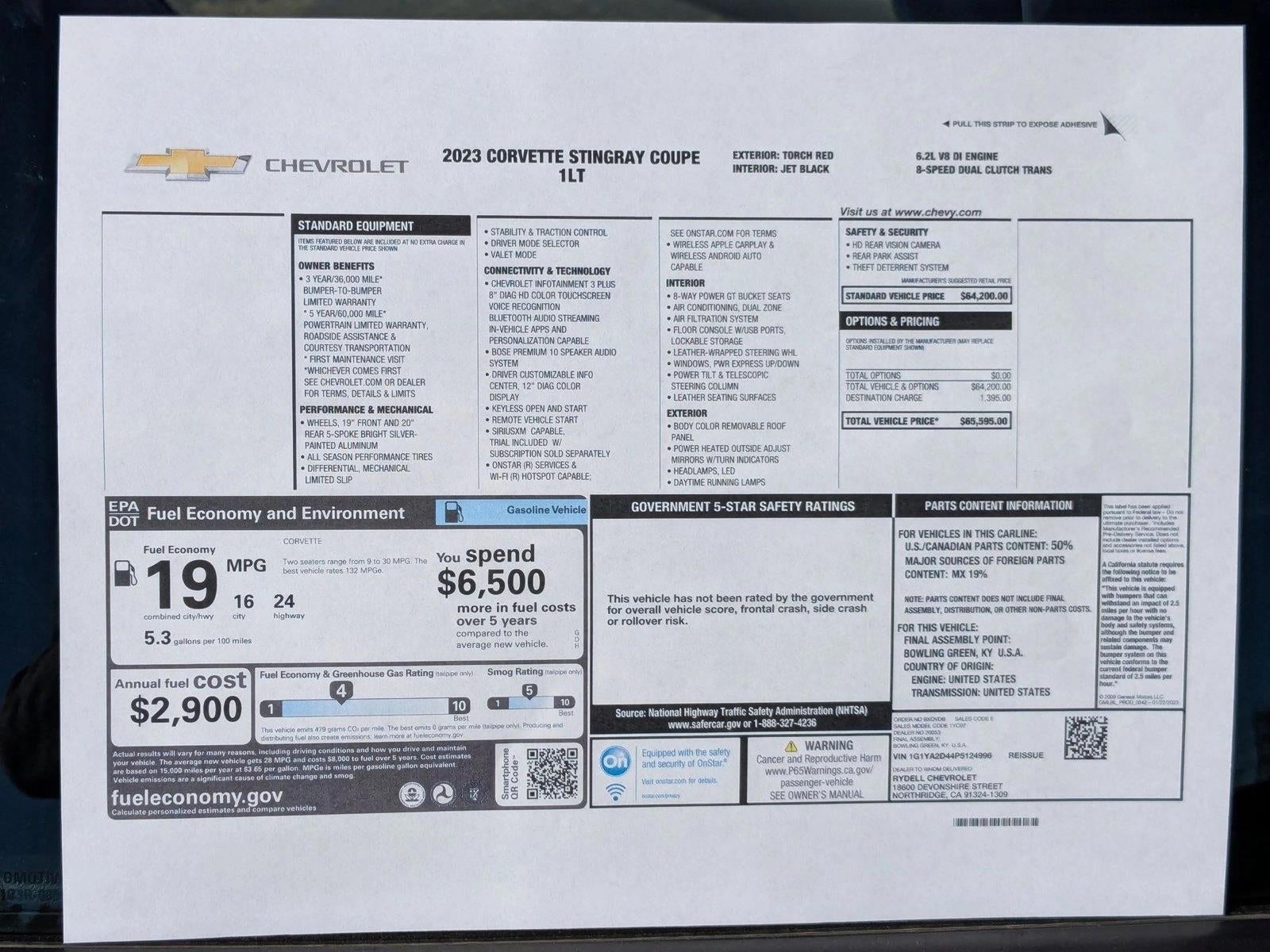 2023 Chevrolet Corvette Stingray 1LT