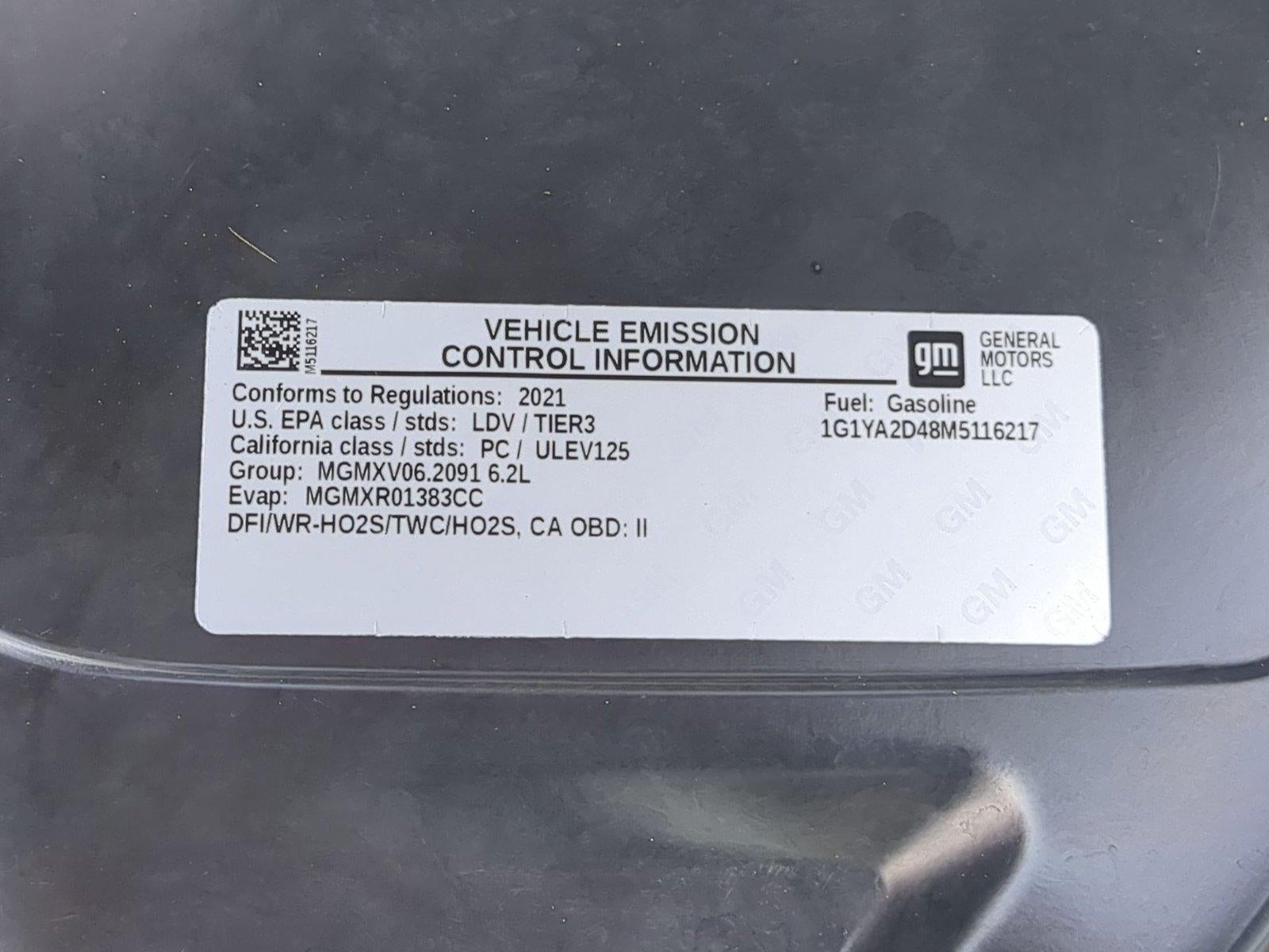 2021 Chevrolet Corvette Stingray 1LT