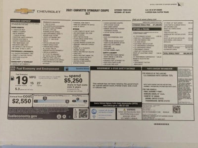 2021 Chevrolet Corvette Stingray 3LT