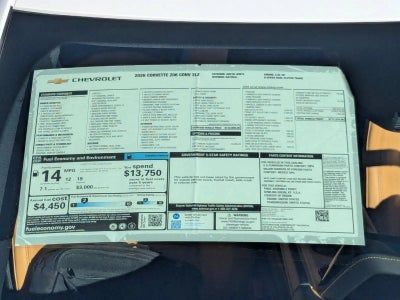 2026 Chevrolet Corvette Z06 2LZ