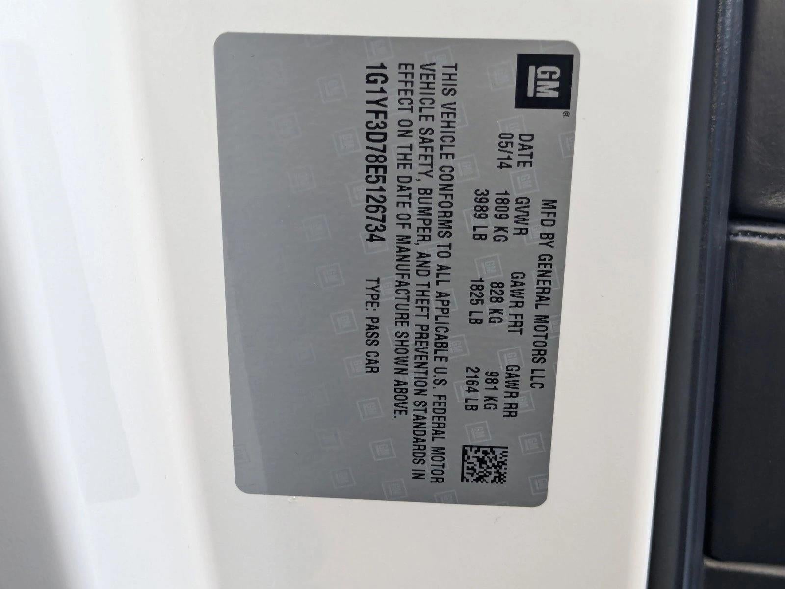 2014 Chevrolet Corvette Stingray 3LT