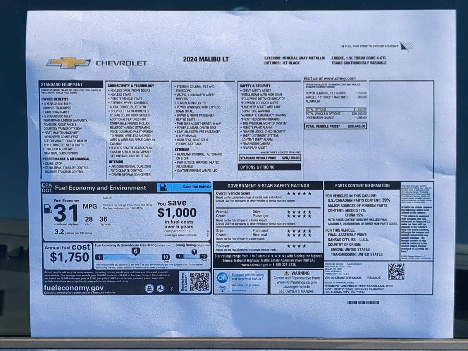 2024 Chevrolet Malibu 1LT