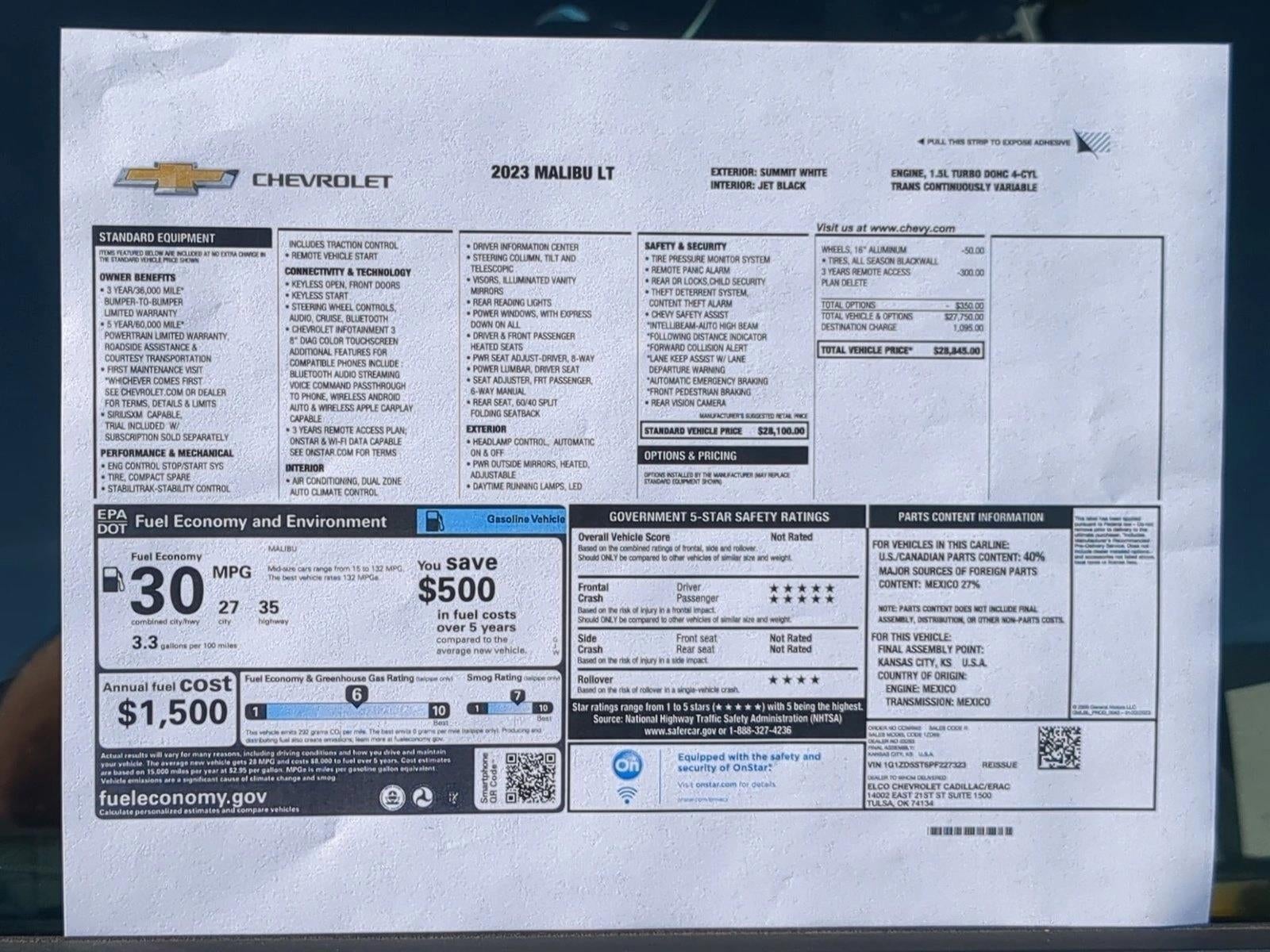 2023 Chevrolet Malibu LT