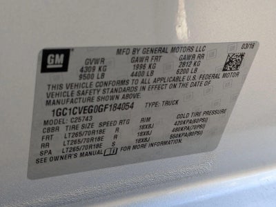 2016 Chevrolet Silverado 2500 HD LT