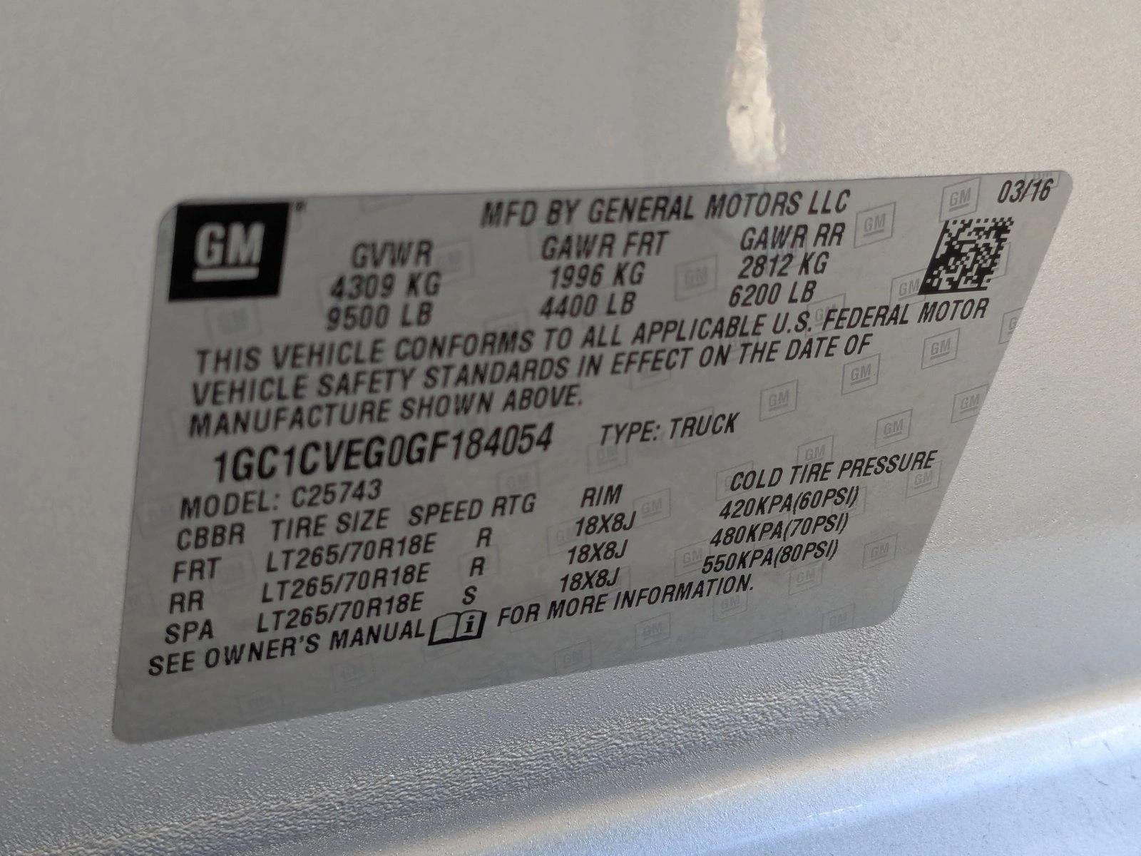 2016 Chevrolet Silverado 2500 HD LT