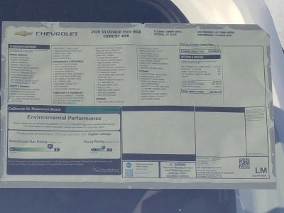 2026 Chevrolet Silverado 3500 HD High Country DRW