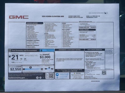 2024 GMC Acadia Elevation