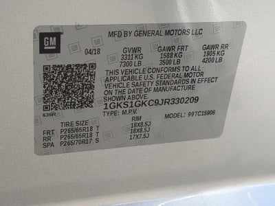 2018 GMC Yukon XL SLT