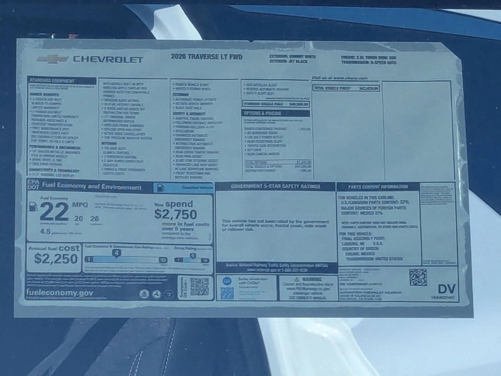2026 Chevrolet Traverse LT