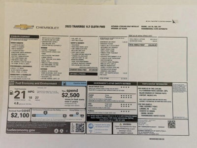 2023 Chevrolet Traverse LT Cloth