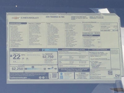 2026 Chevrolet Traverse RS