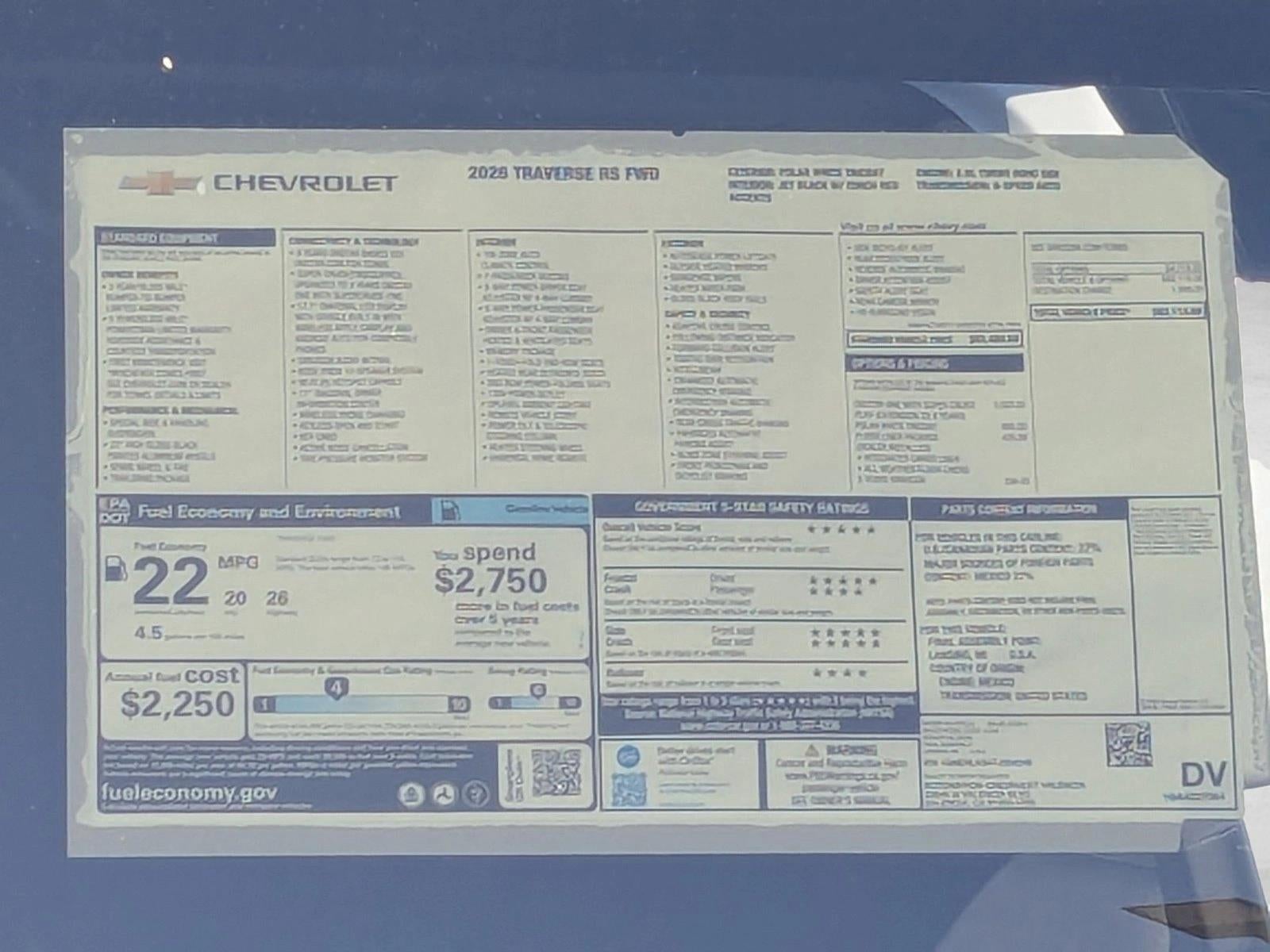 2026 Chevrolet Traverse RS