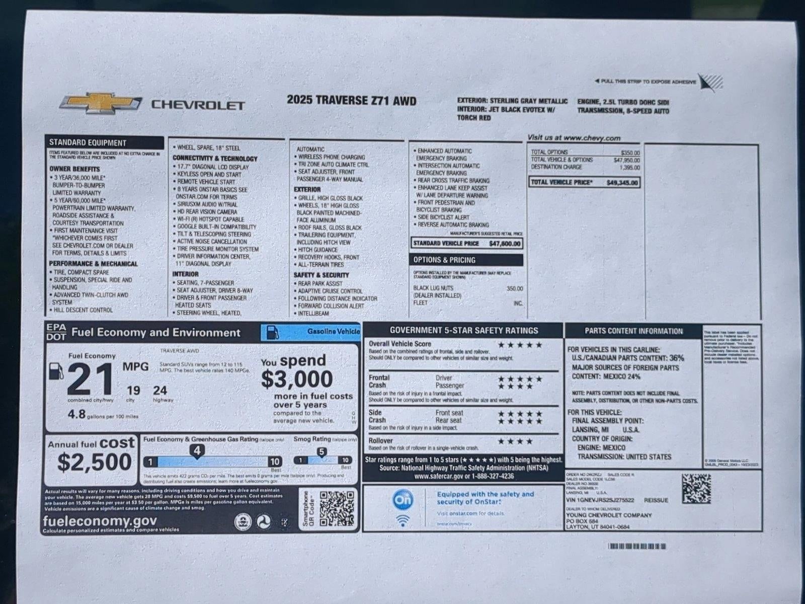 2025 Chevrolet Traverse Z71