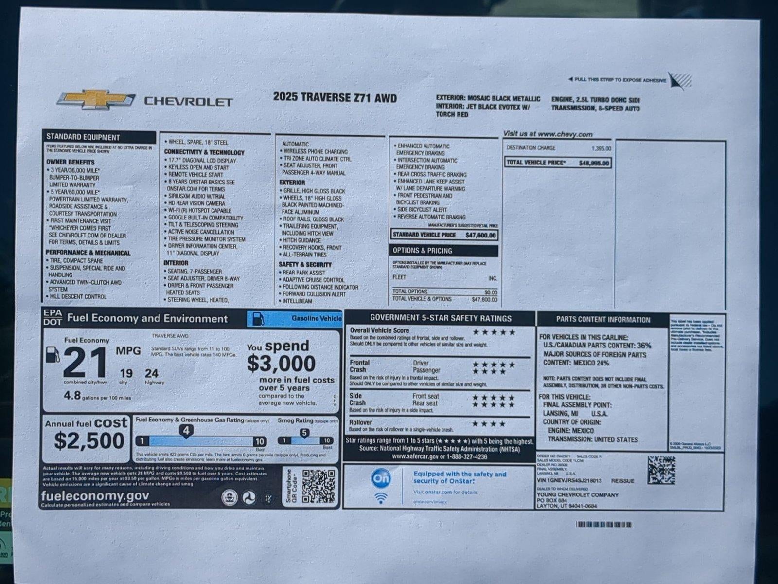 2025 Chevrolet Traverse Z71