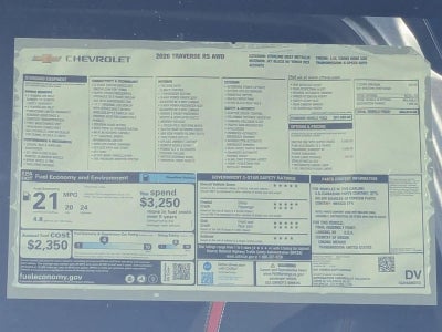 2026 Chevrolet Traverse RS