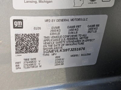 2026 Chevrolet Traverse RS