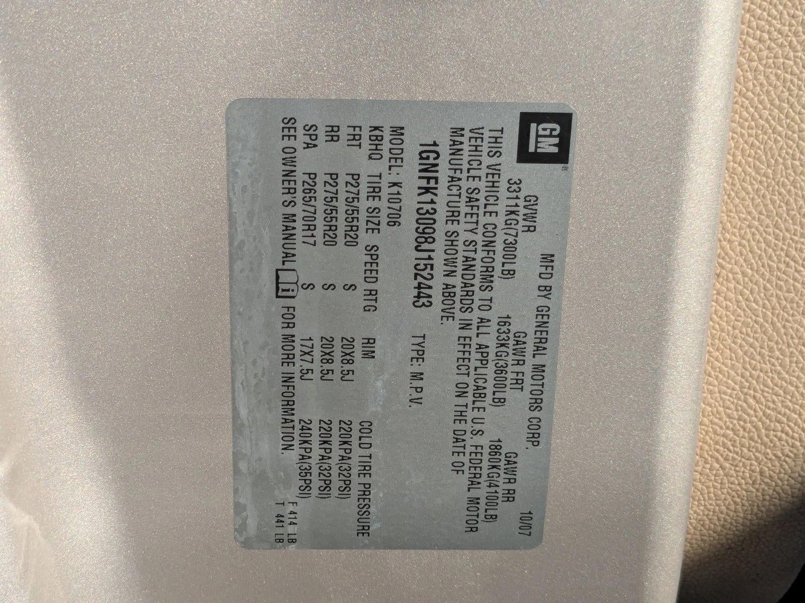 2008 Chevrolet Tahoe LT w/3LT