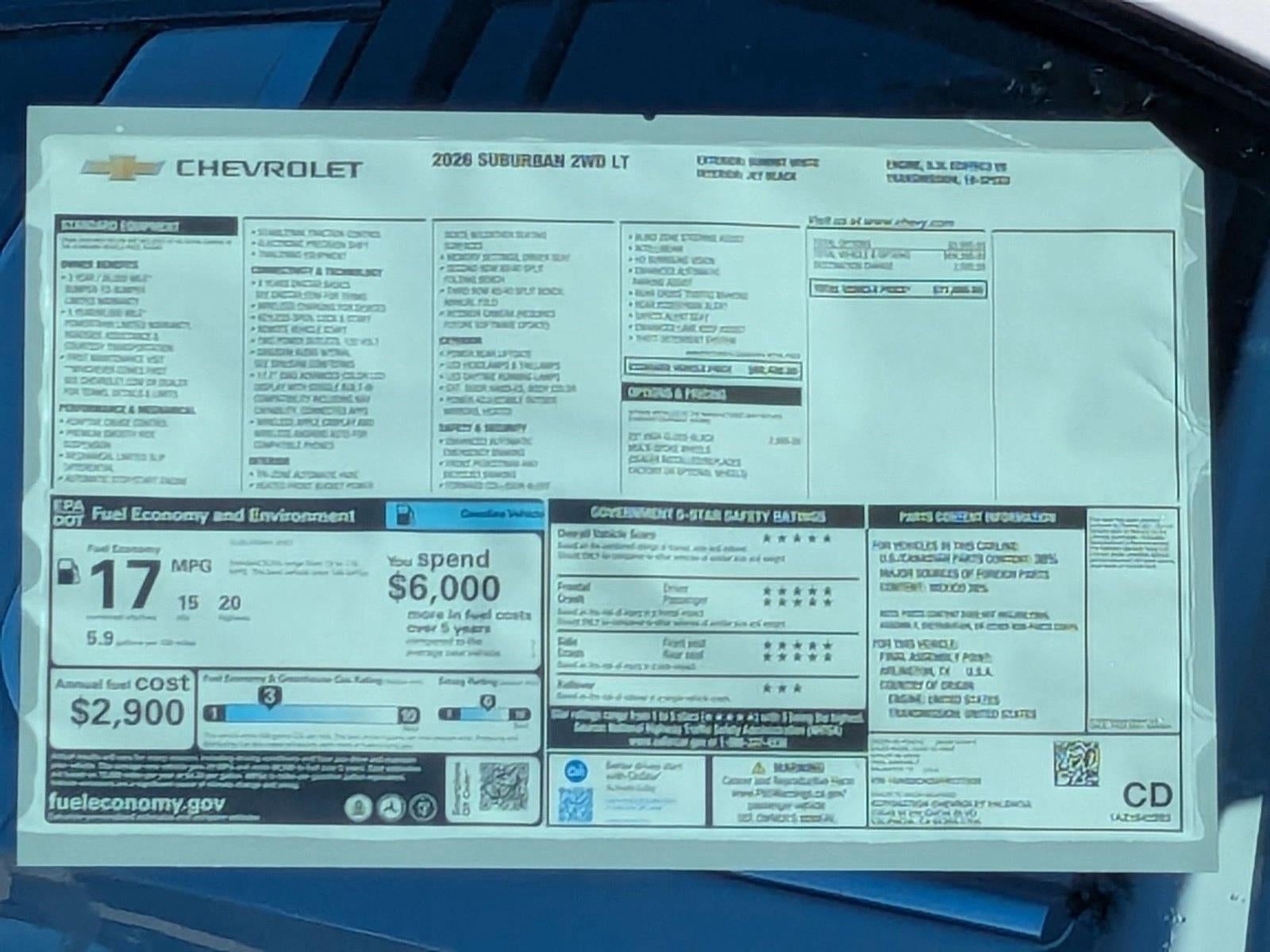 2026 Chevrolet Suburban LT