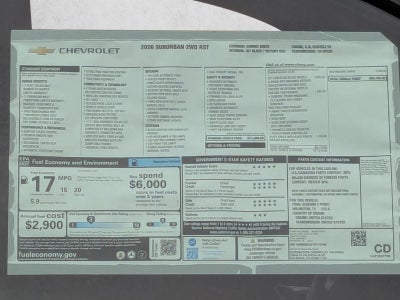 2026 Chevrolet Suburban RST