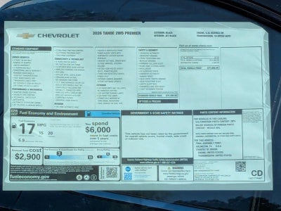 2026 Chevrolet Tahoe Premier