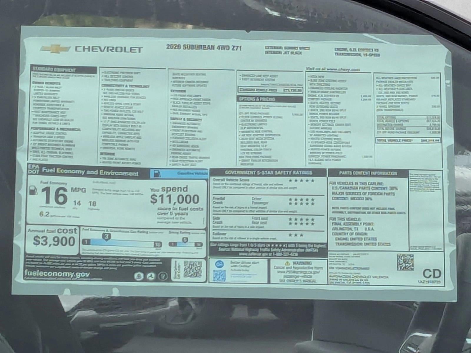 2026 Chevrolet Suburban Z71