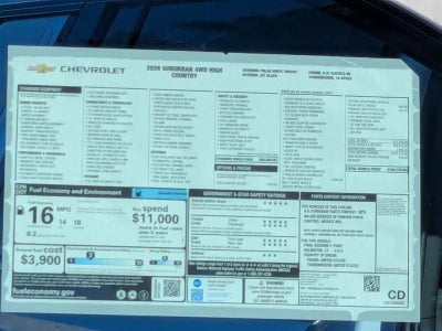 2026 Chevrolet Suburban High Country