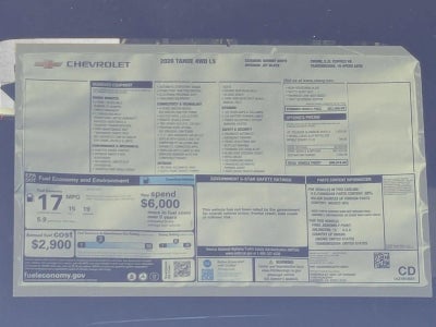 2026 Chevrolet Tahoe LS