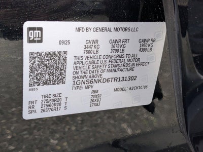 2026 Chevrolet Tahoe LT