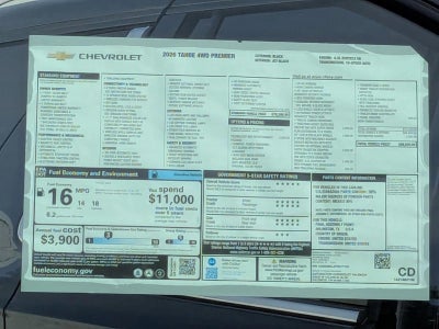 2026 Chevrolet Tahoe Premier