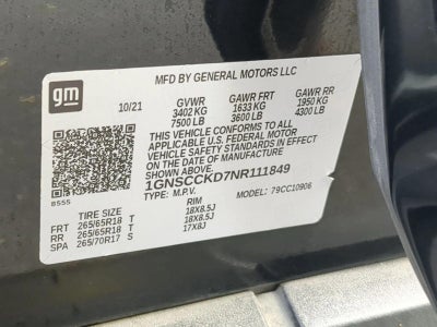 2022 Chevrolet Suburban LT
