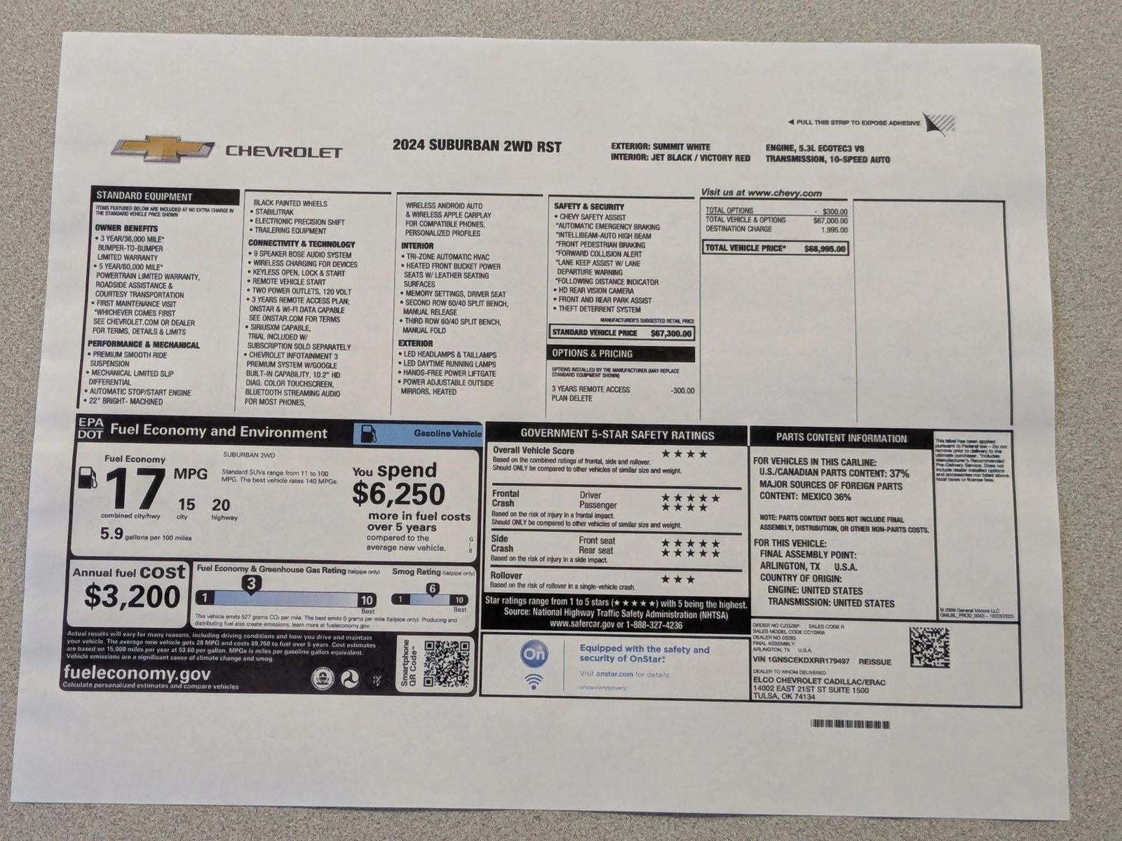 2024 Chevrolet Suburban RST