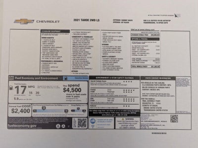 2021 Chevrolet Tahoe LS