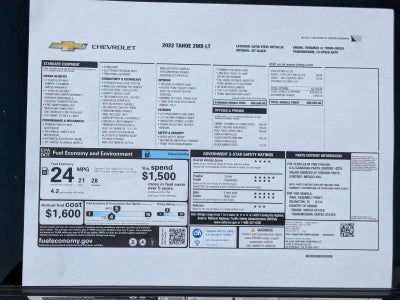 2022 Chevrolet Tahoe LT