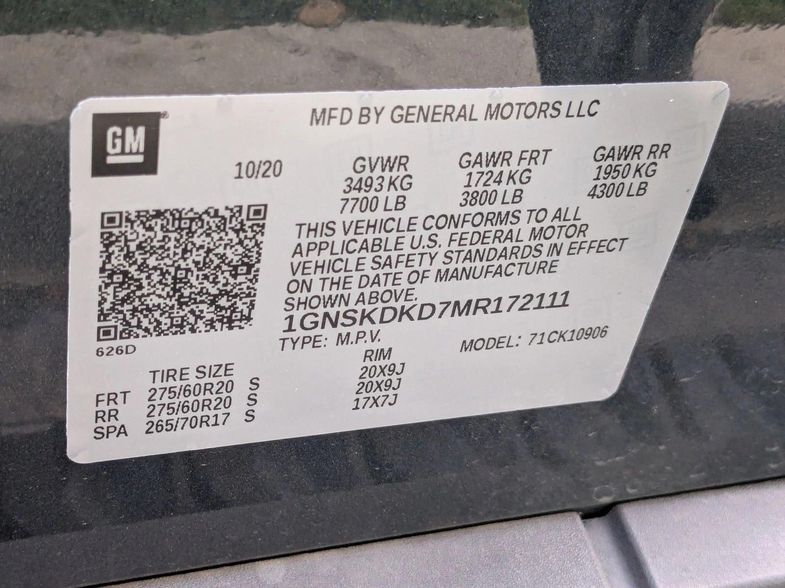 2021 Chevrolet Suburban Z71