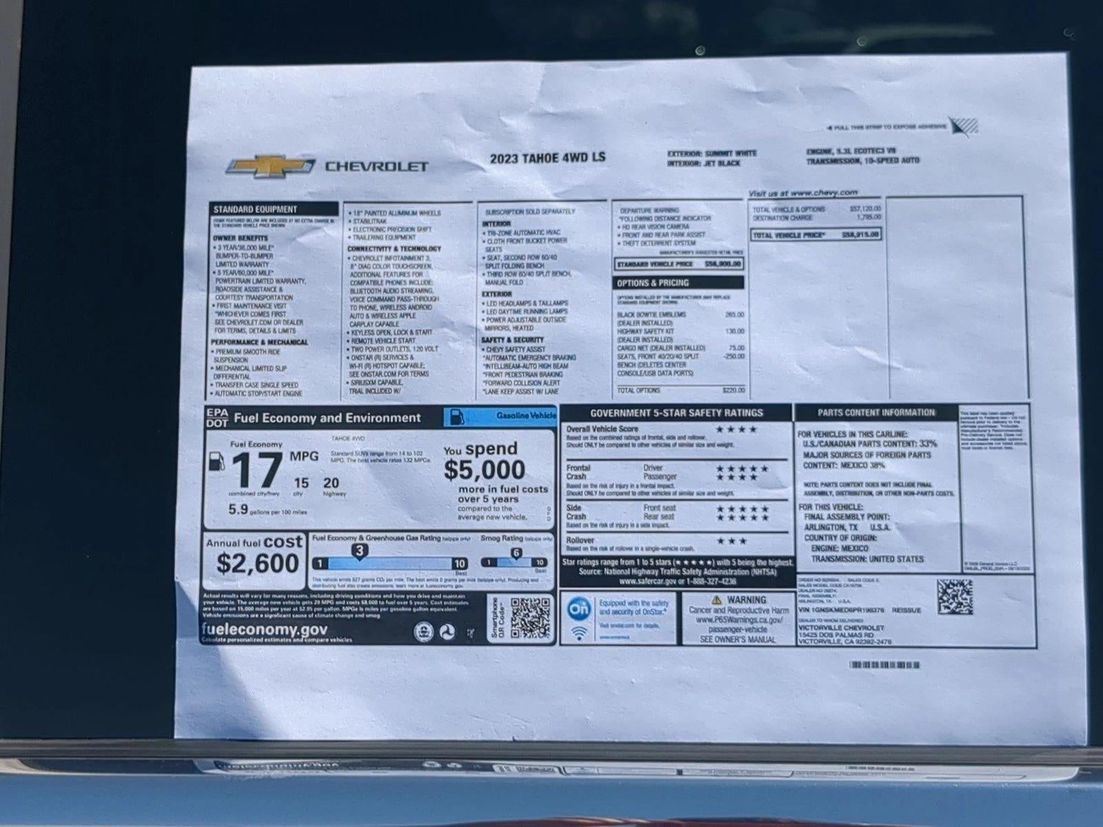 2023 Chevrolet Tahoe LS
