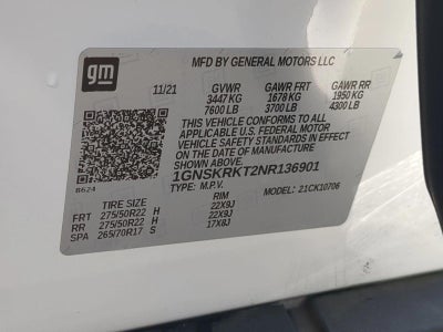 2022 Chevrolet Tahoe RST