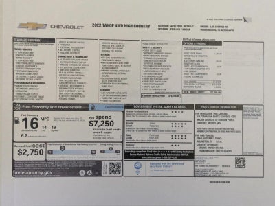 2022 Chevrolet Tahoe High Country