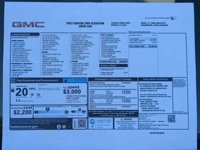 2023 GMC Canyon Elevation