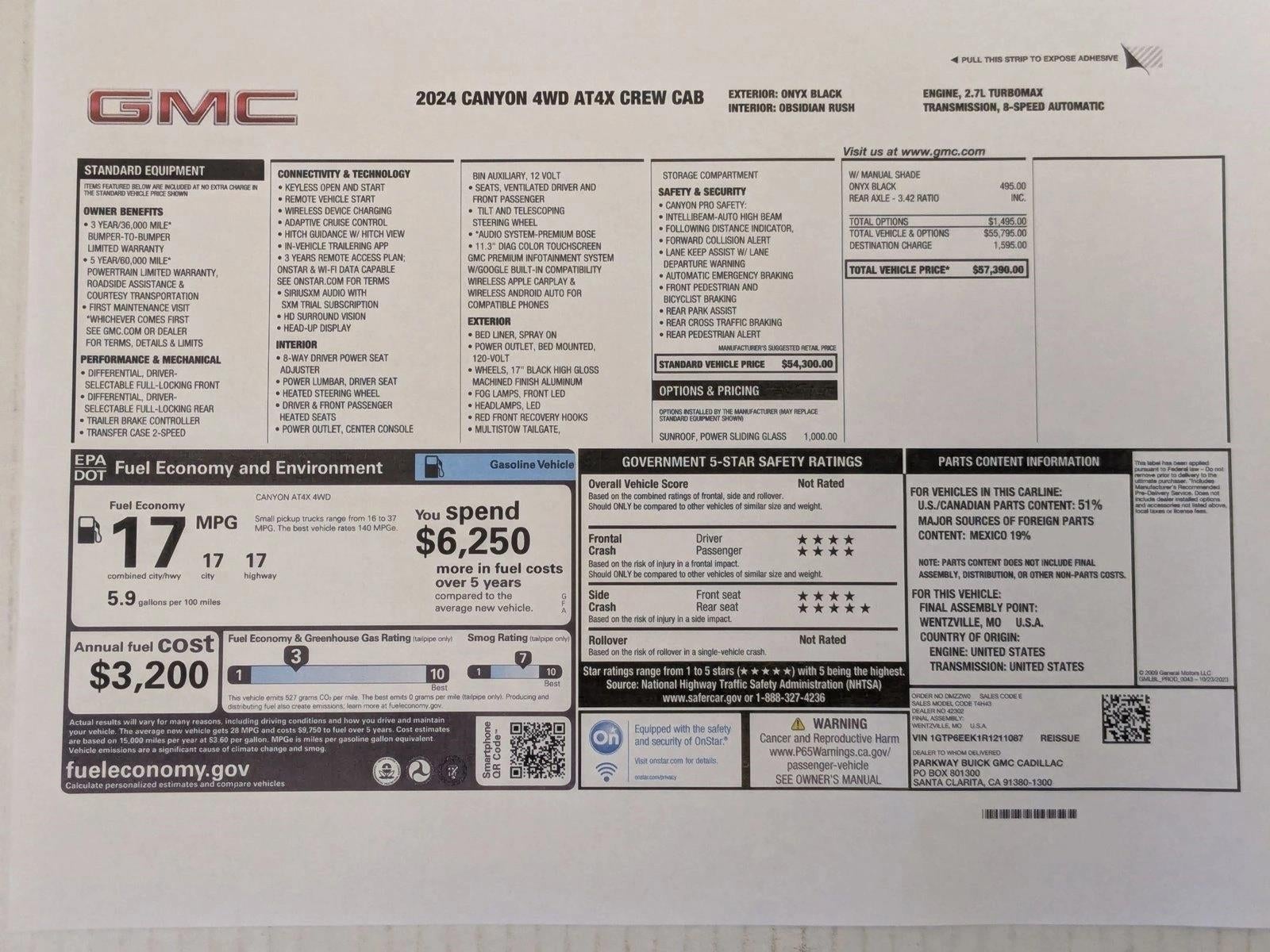 2024 GMC Canyon AT4X