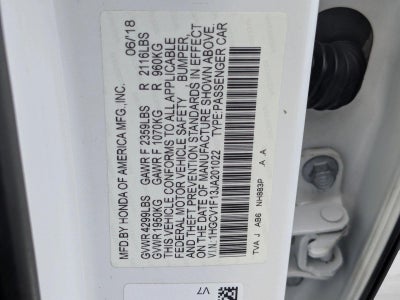 2018 Honda Accord Sedan LX 1.5T