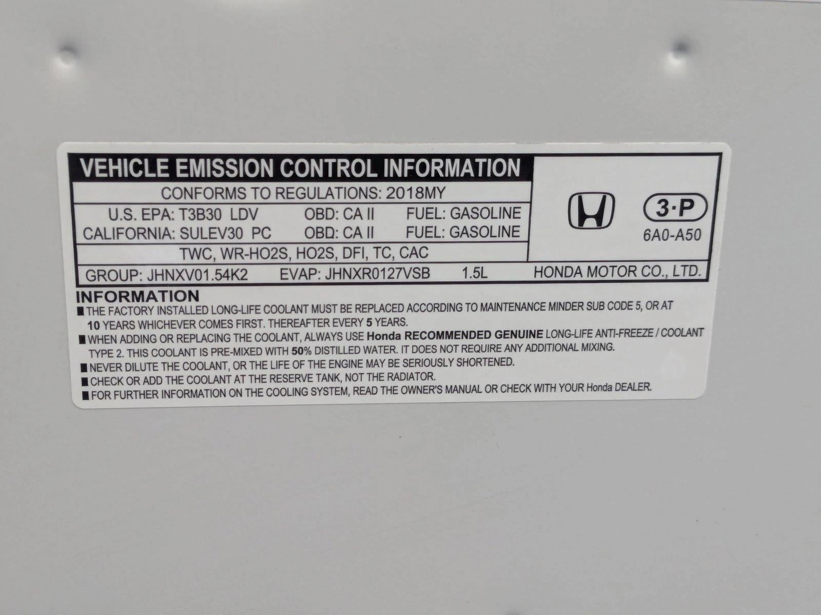 2018 Honda Accord Sedan LX 1.5T