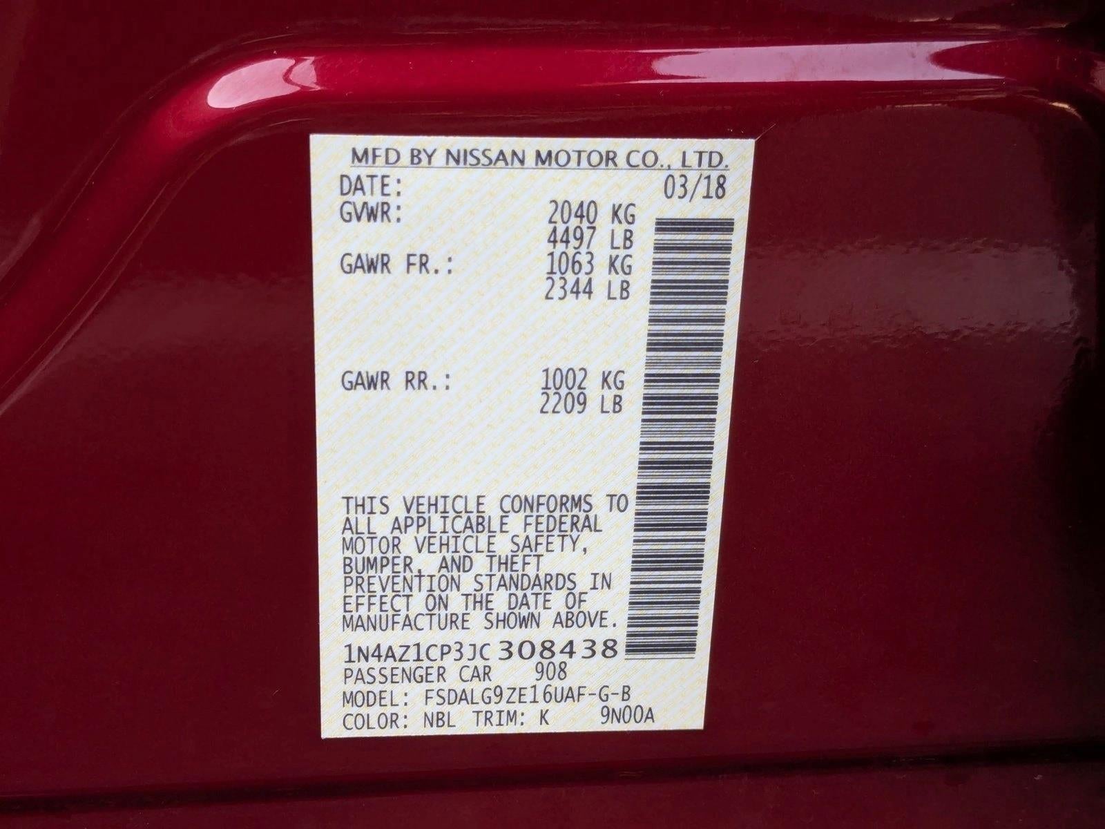 2018 Nissan LEAF SL
